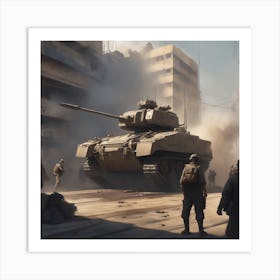 M4a1 Tank 1 Art Print