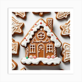 Gingerbread House 3 Art Print