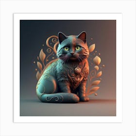 Kitty Cat Art Print