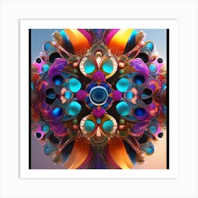 Abstract Fractal Art 8 Art Print