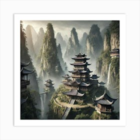 A Remote And Majestic Location In The Mountains Of Art Print