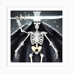 Skeleton Queen 6 Art Print