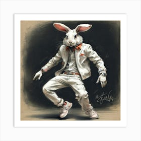 Bunny Dancer 2 Art Print