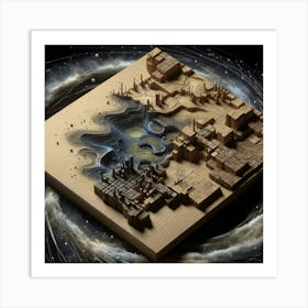 Space City 3 Art Print