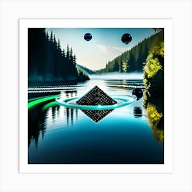 Triangle rock in hulihoop  Art Print