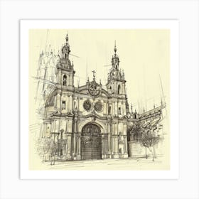 Cathedral Of Santiago Art Print