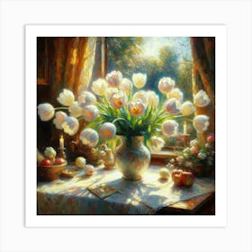 Tulips In A Vase 5 Art Print