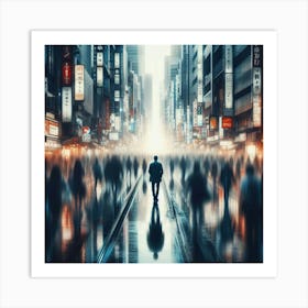 City At Night 6 Art Print