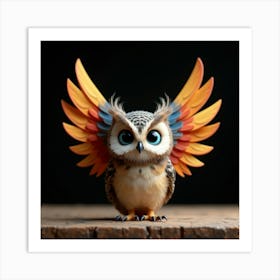 Cute Owl 1 Art Print