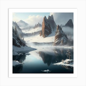 Winter Landscape 3 Art Print