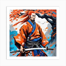 Samurai Warrior 1 Art Print