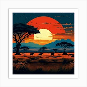 Serengeti National Park Tanzania Art Print