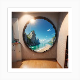 Round Window Art Print