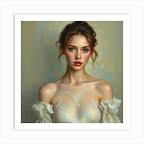 Portrait Of A Woman Art Print