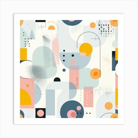 Abstract Geometric Pattern 3 Art Print