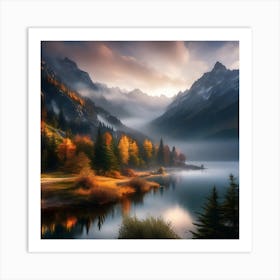 Autumn In The Mountains 31 Art Print