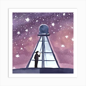 Astronomer'S Observatory Art Print