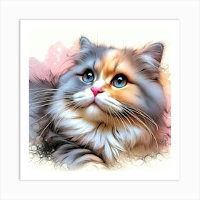 Feline Creative Cat Illustration 97 1 Art Print