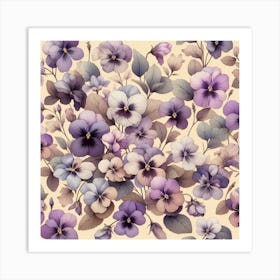 Violets 14 Art Print