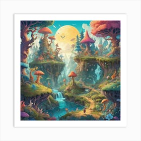 Fairytale Forest art print 2 Art Print