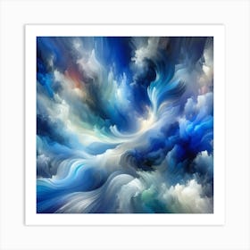 Abstract Of Clouds Art Print