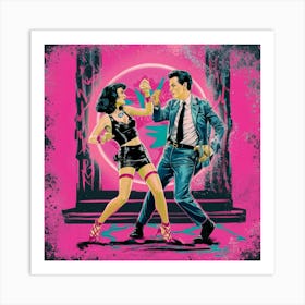 Pulp Fiction Dance Set 2 Pink Art Print 2 Art Print