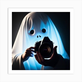 Ghost With A Camera 1 Art Print