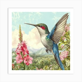 Hummingbird Art Art Print