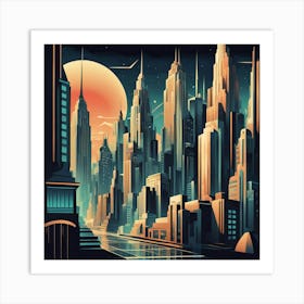 Futuristic Cityscape 21 Art Print