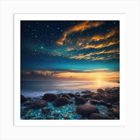 Sunset On Magic Island Art Print