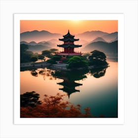 Chinese Pagoda 28 Art Print