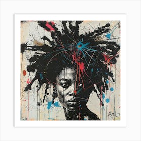 African Woman With Dreadlocks Art Print