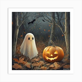 Ghost In The Woods Art Print