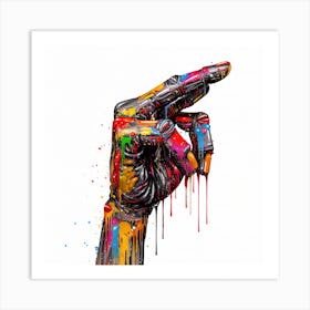 Hand Painting Art Print