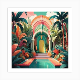 Tropical Garden Art Print