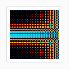 Signal Background Pattern Light 1 Art Print