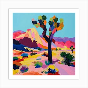 Colourful Abstract Joshua Tree National Park Usa 1 Art Print