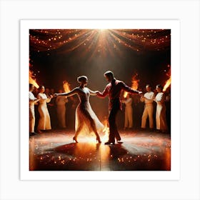 Night At The Ballet Art Print