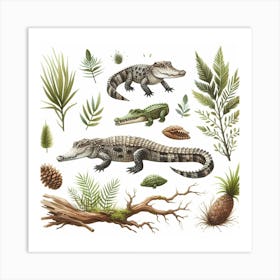 Crocodile 5 Art Print