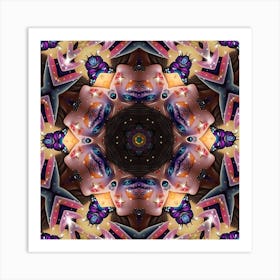 Butterfly Mandala 1 Art Print