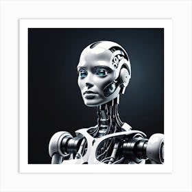 Robot Portrait 10 Art Print