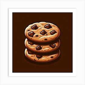 Chocolate Chip Cookies Art Print