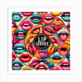 Lip Service Art Print