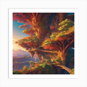 The Elegance of Chaos: Fractal Artistry Art Print