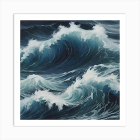 Ocean Waves 34 Art Print