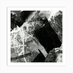 Abstract Black And White Art Print