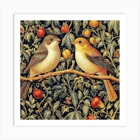 Birds On A Branch Art 25 Art Print