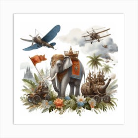 War elephant 2 Art Print