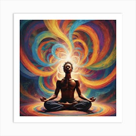 Seeking inner peace Art Print