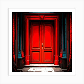 Red Door 2 Art Print